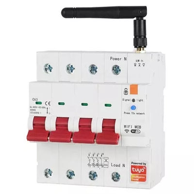 TUYA išmanusis jungiklis, 3P+N, Wi-Fi, RS485, 63A