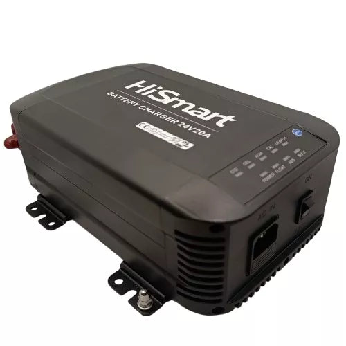 Automatinis švino rūgšties / LiFePO4 akumuliatoriaus įkroviklis, 24V 20A