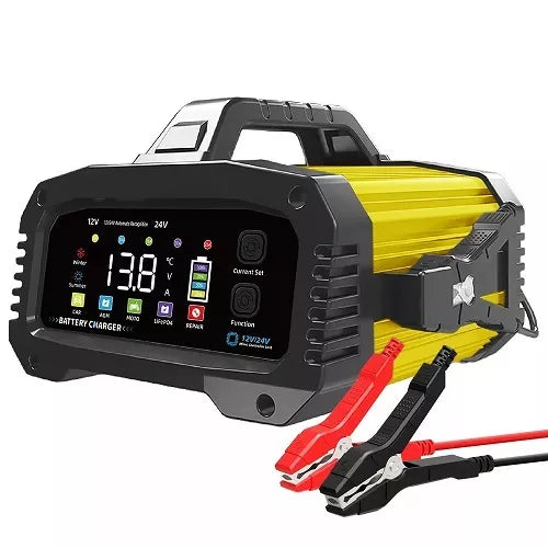 Automatinis švino rūgšties / LiFePO4 akumuliatoriaus įkroviklis, 12V 25A / 24V 15A