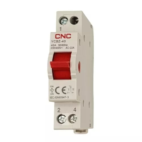 Modulinis perjungiklis CNC YCBZ-40, 1P, 40A, 1-0-2