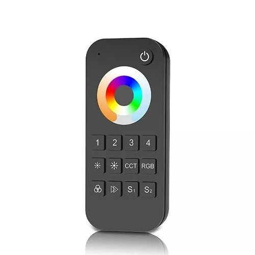 RT10 nuotolinis valdymo pultelis, 4 zonų RGB/RGBW ir CCT